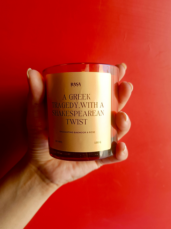 A Greek Tragedy, With a Shakespearean Twist Candle