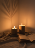 Dune Ceramic Candle Set of 2 Medium & Large