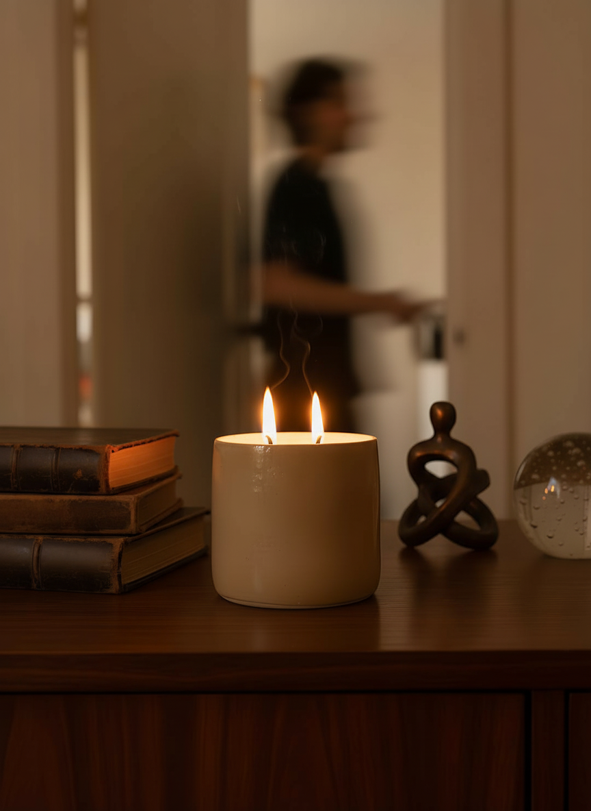 Dune Ceramic Candle Small