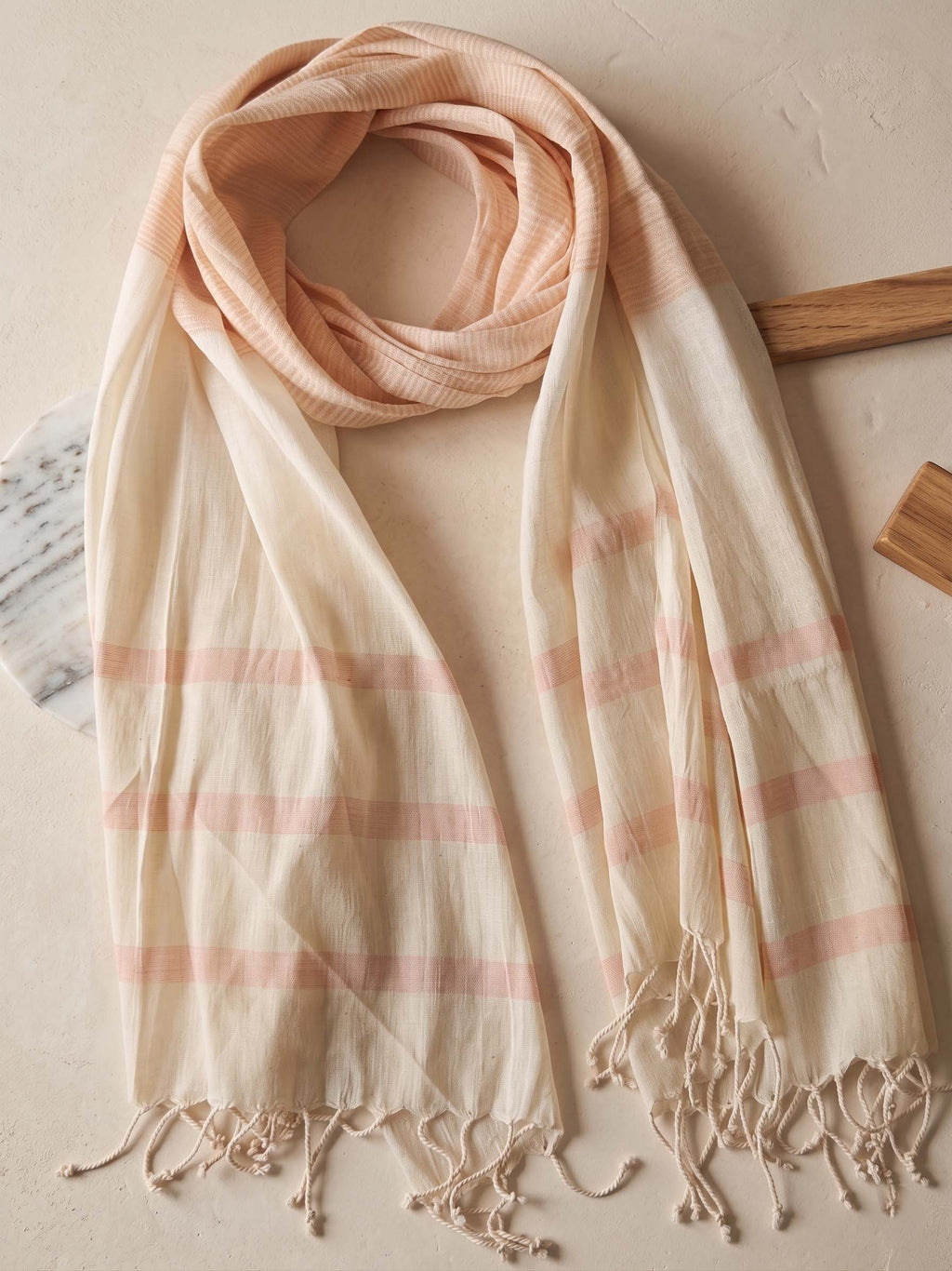 Ivory Hemp Stole