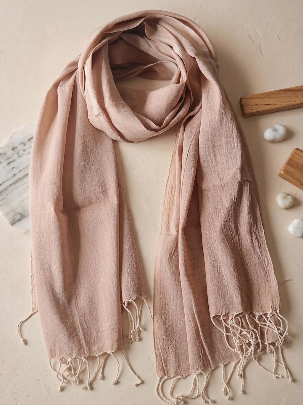 Mauve Hemp Stole