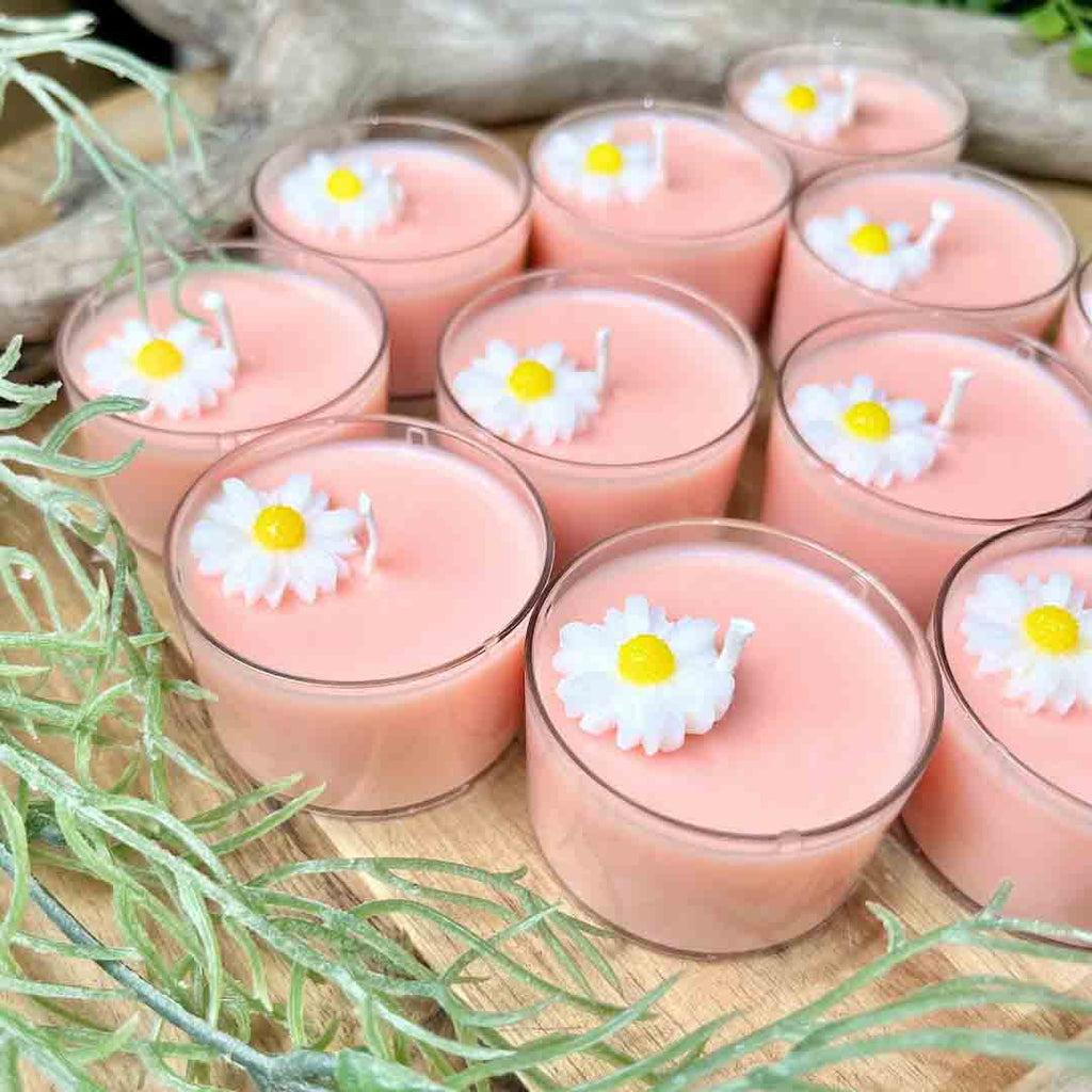 Daisy Tealight Candles - Set of 8