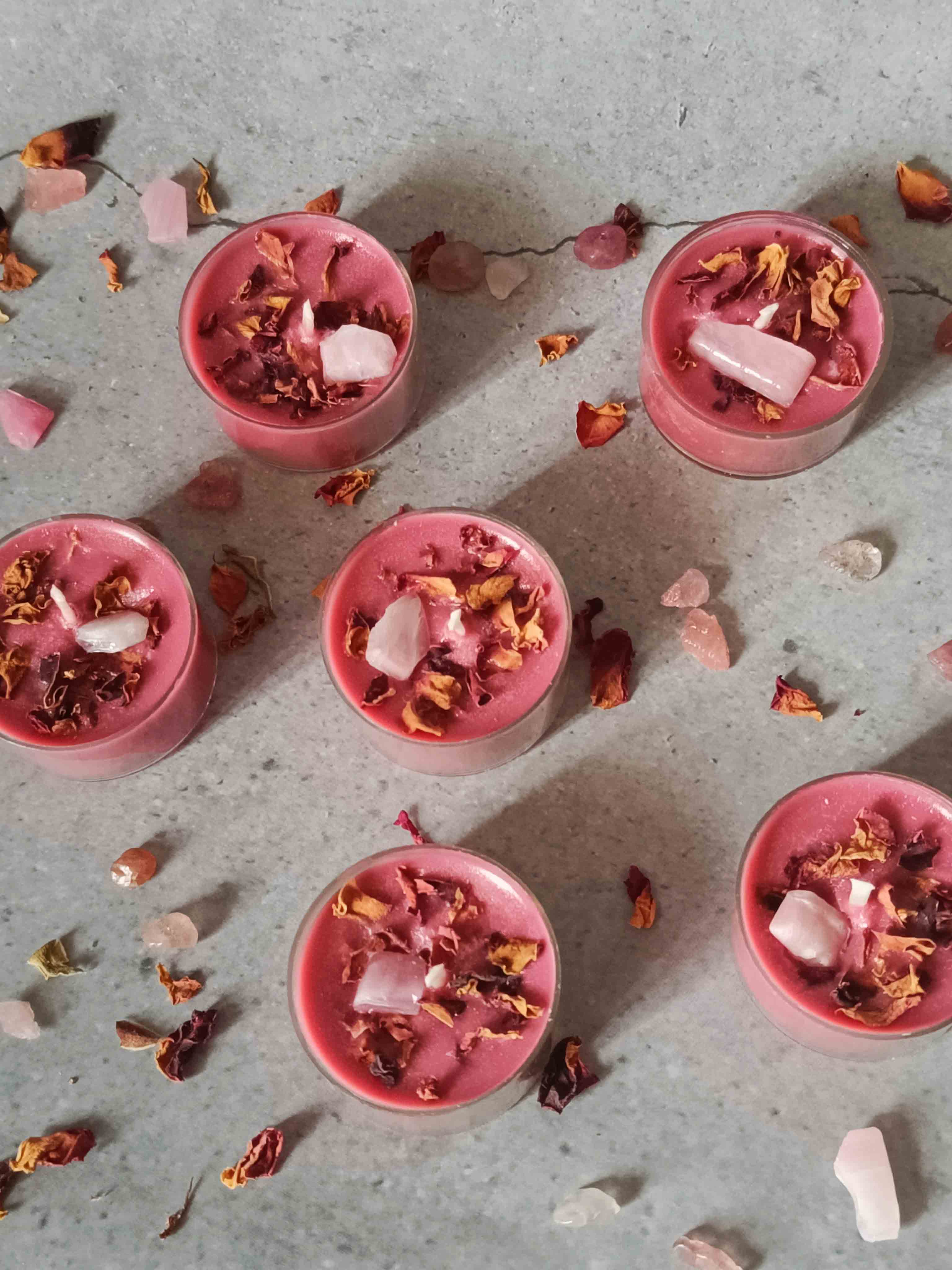 Rose Quartz Tealight - Set of 6