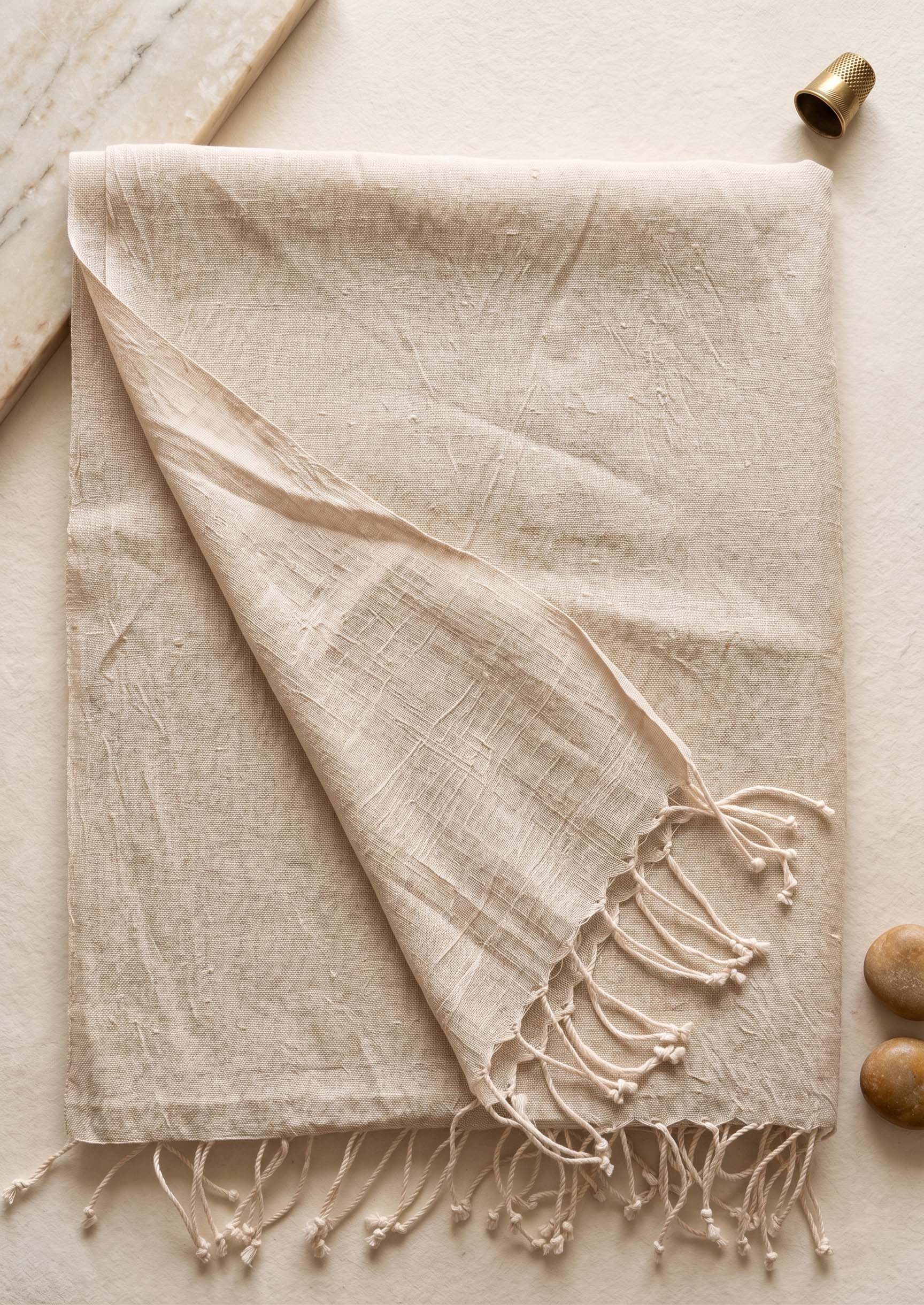 Smoke-Grey Hemp Stole