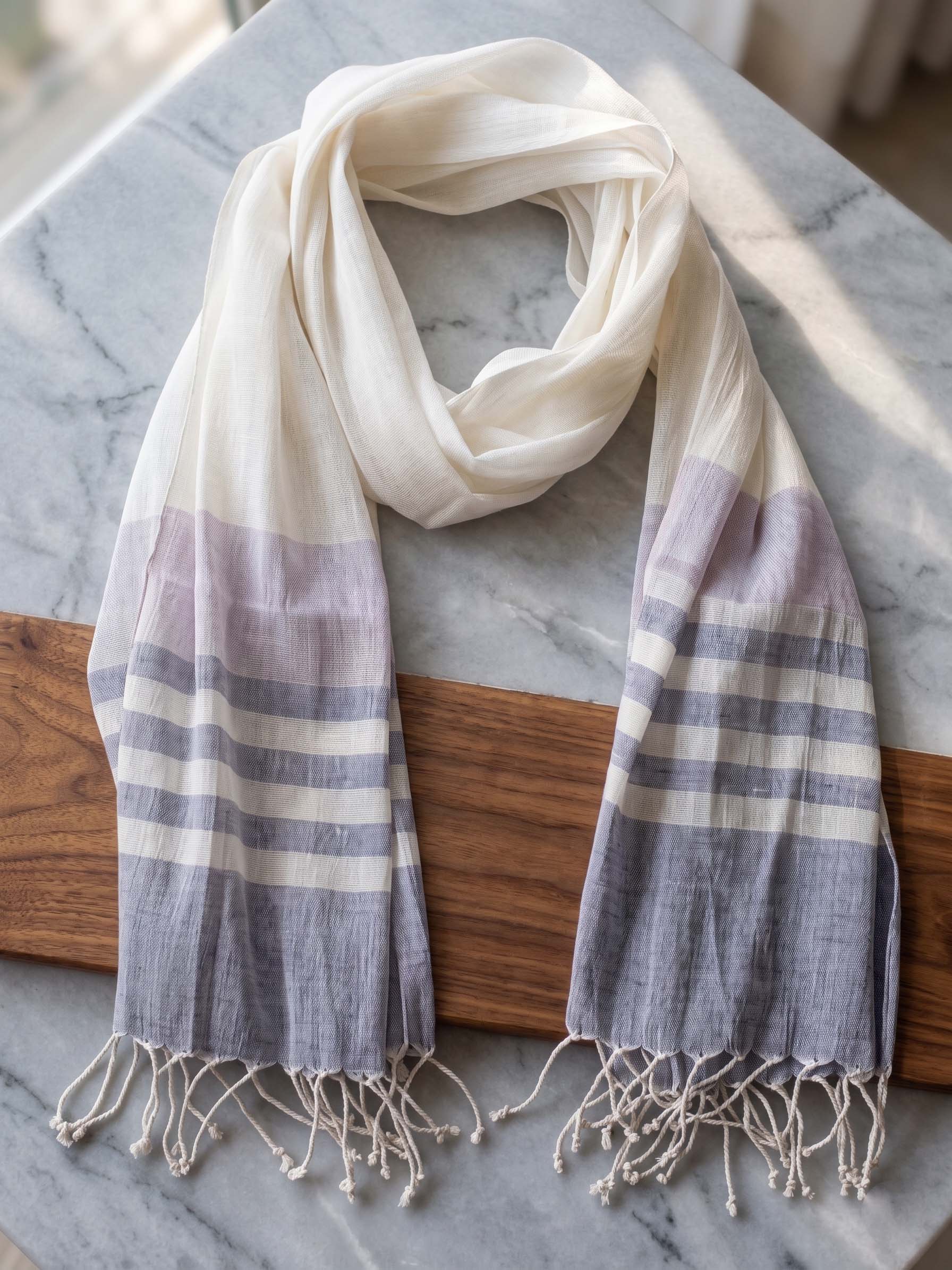 Striped Hemp Stole II