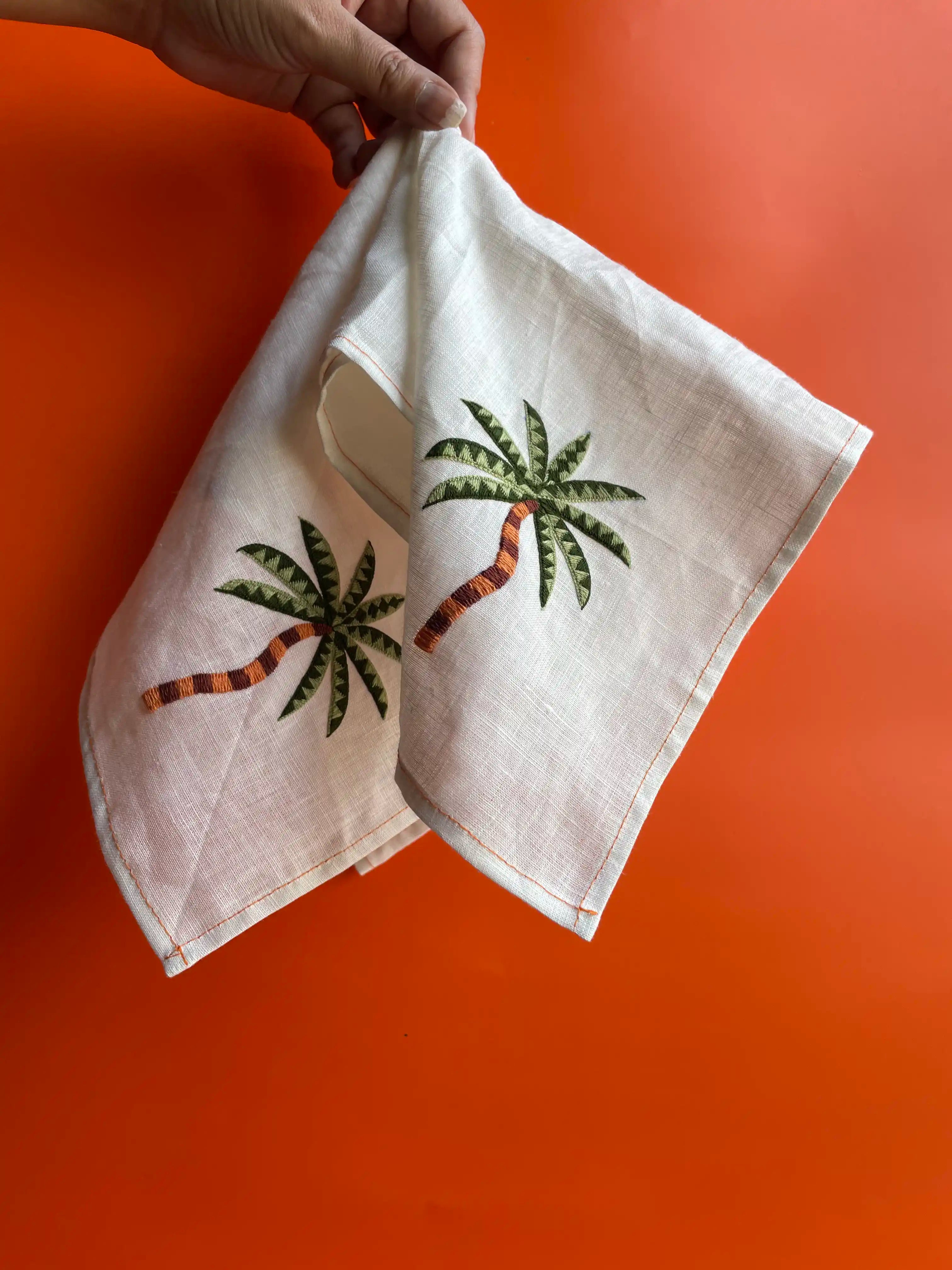 Sunset Palm Napkin