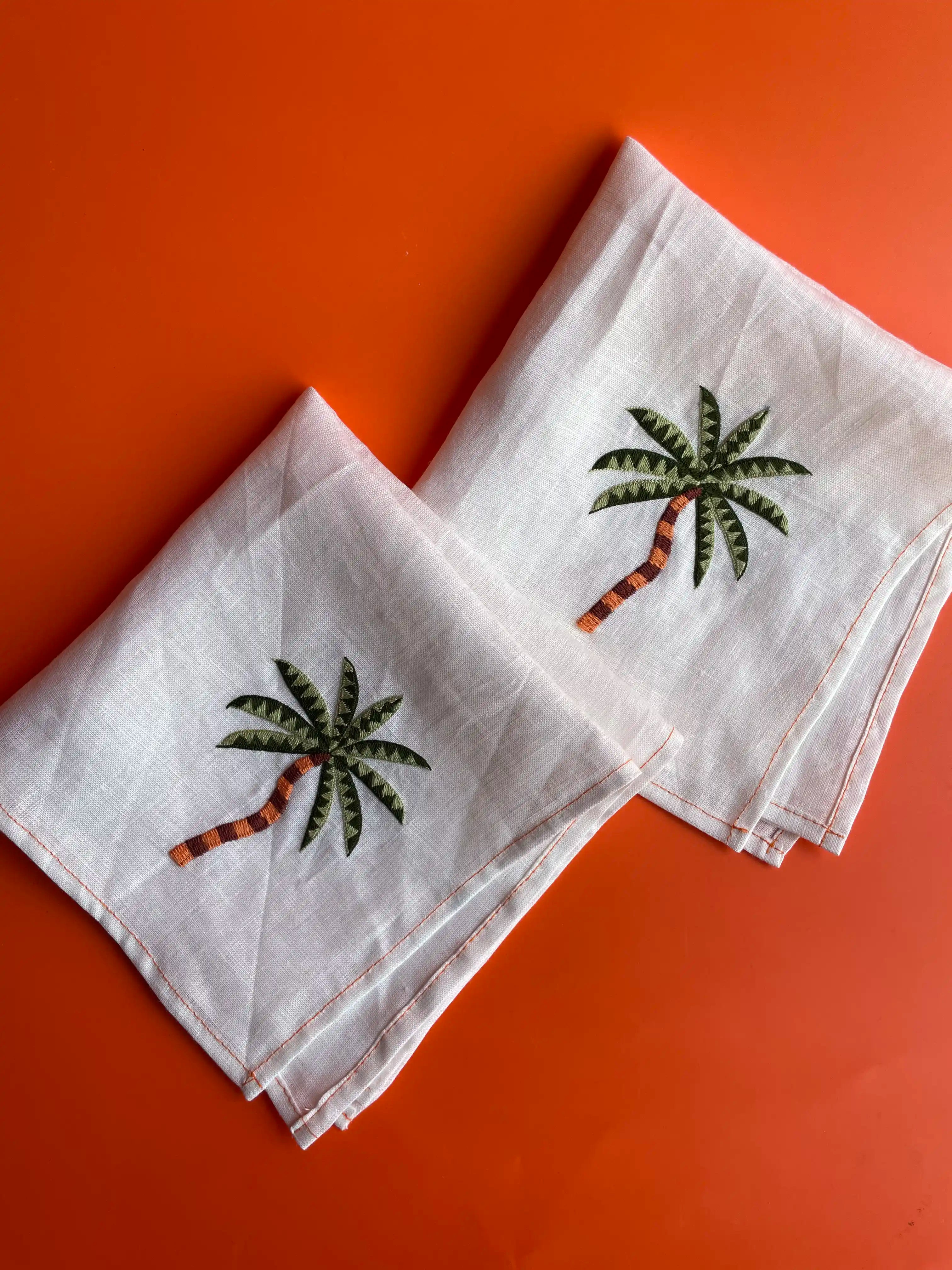 Sunset Palm Napkin