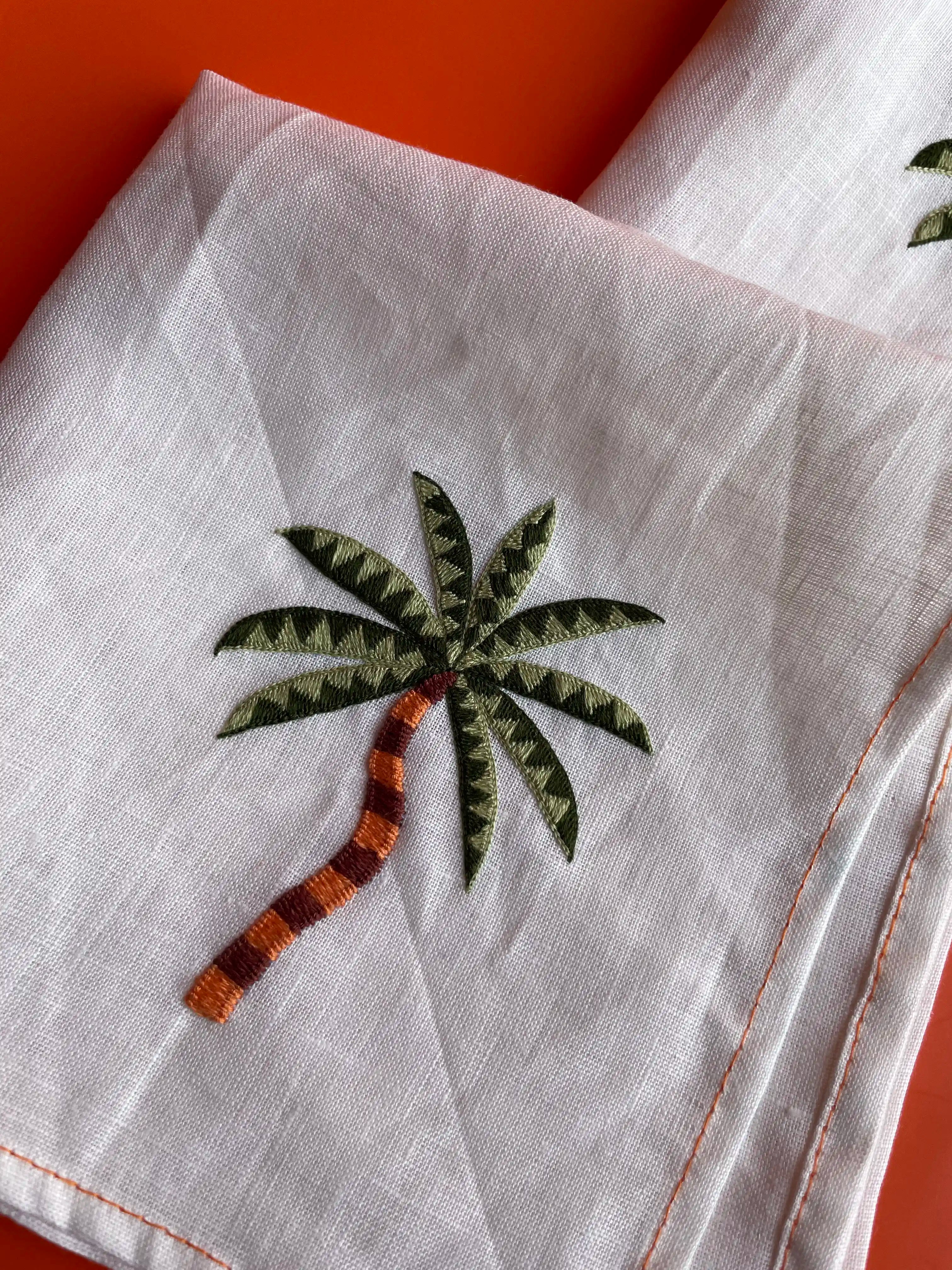 Sunset Palm Napkin
