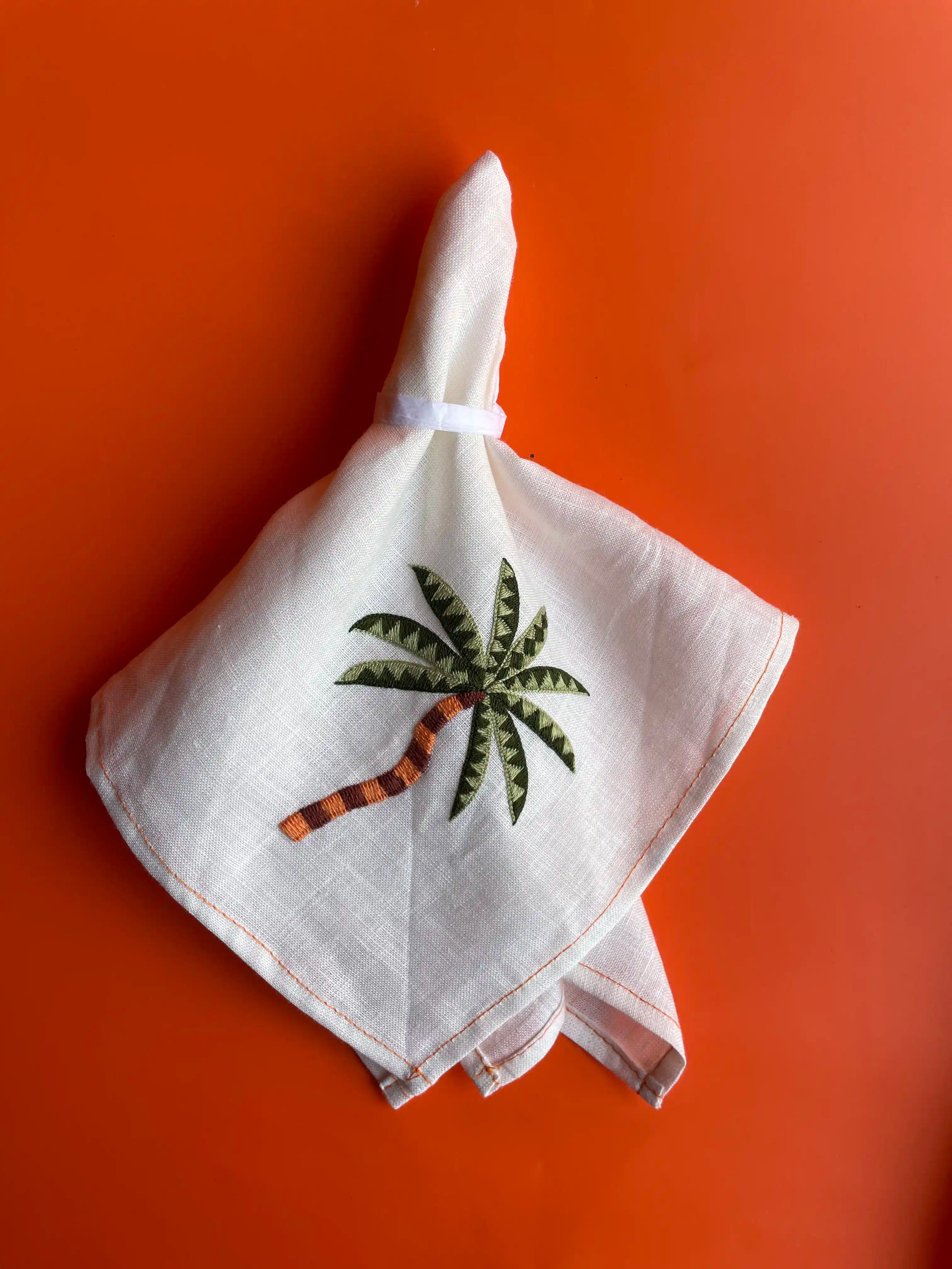 Sunset Palm Napkin