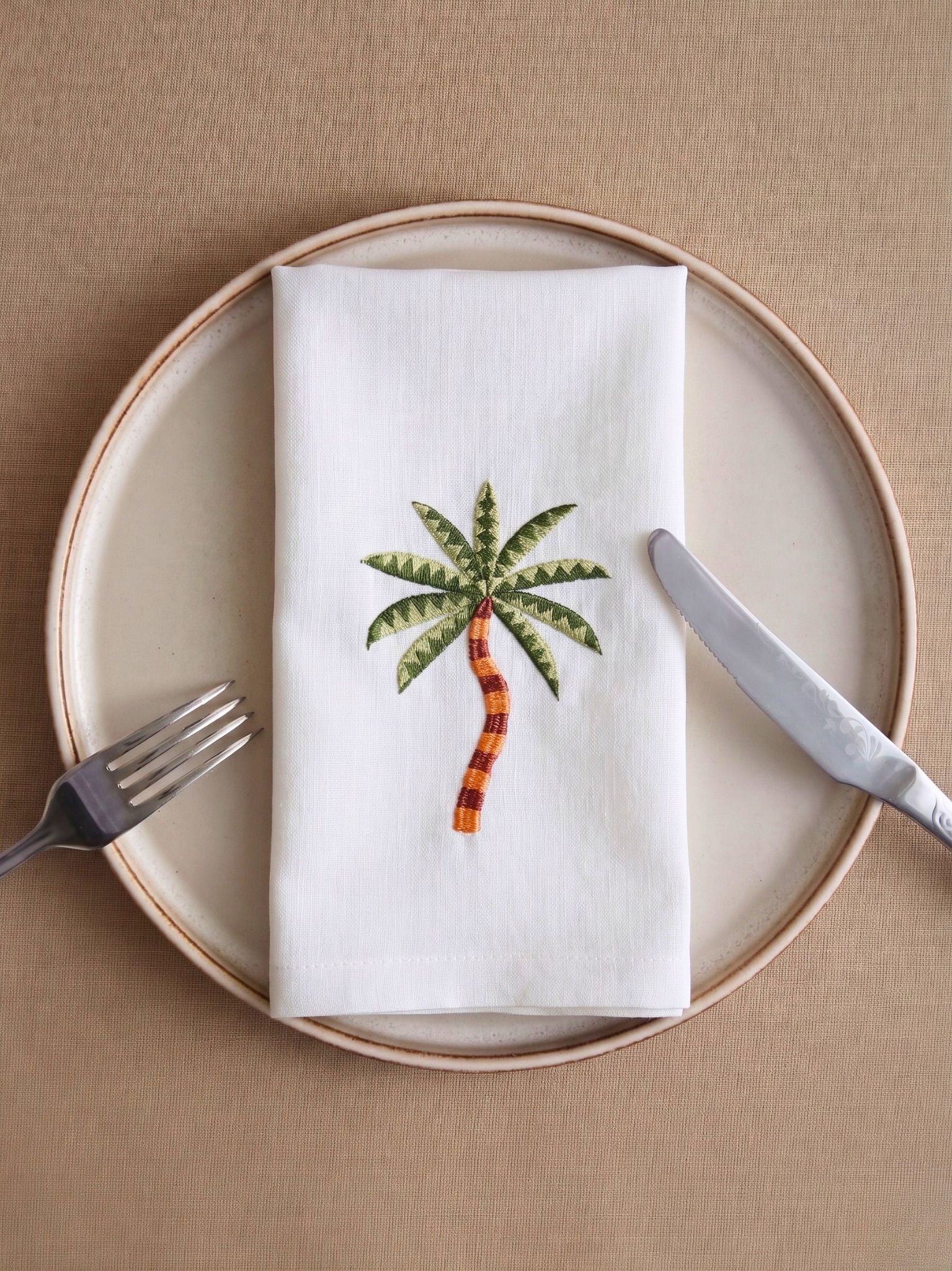 Sunset Palm Napkin