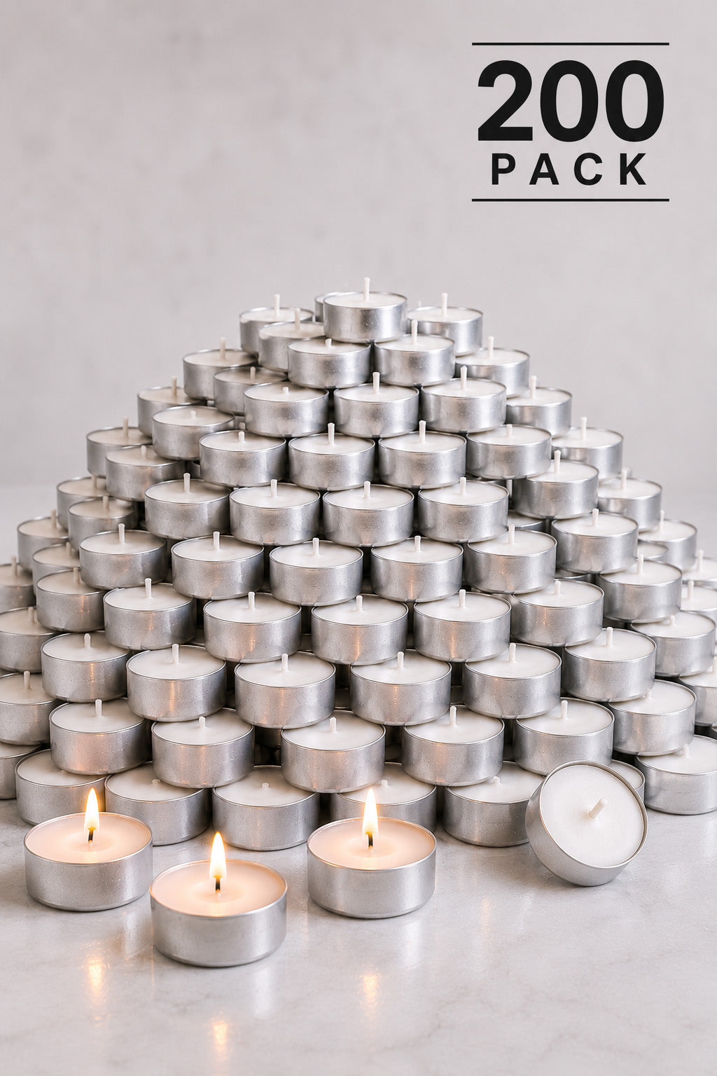 Unscented Tealight Candles Pack