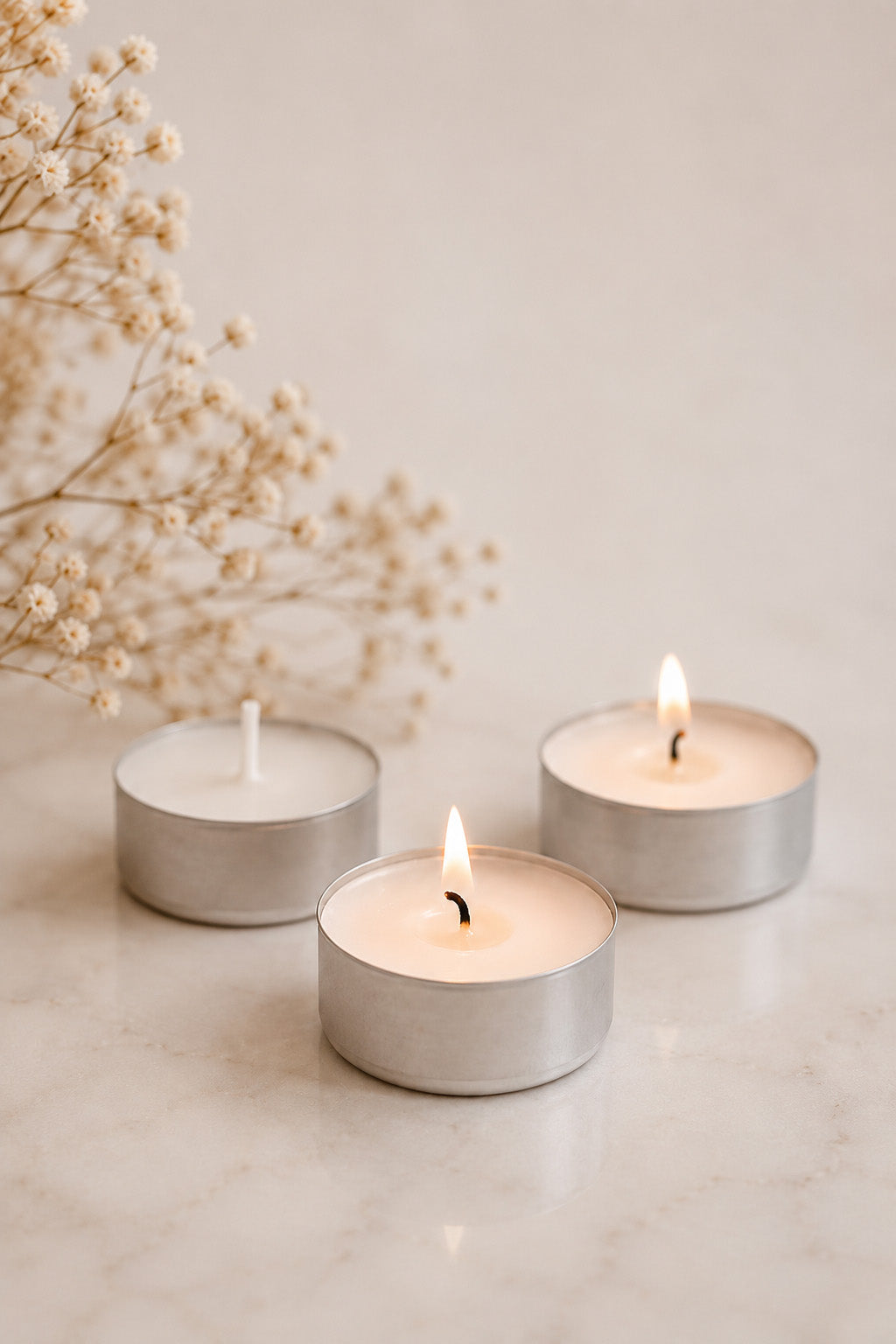 Unscented Tealight Candles Pack