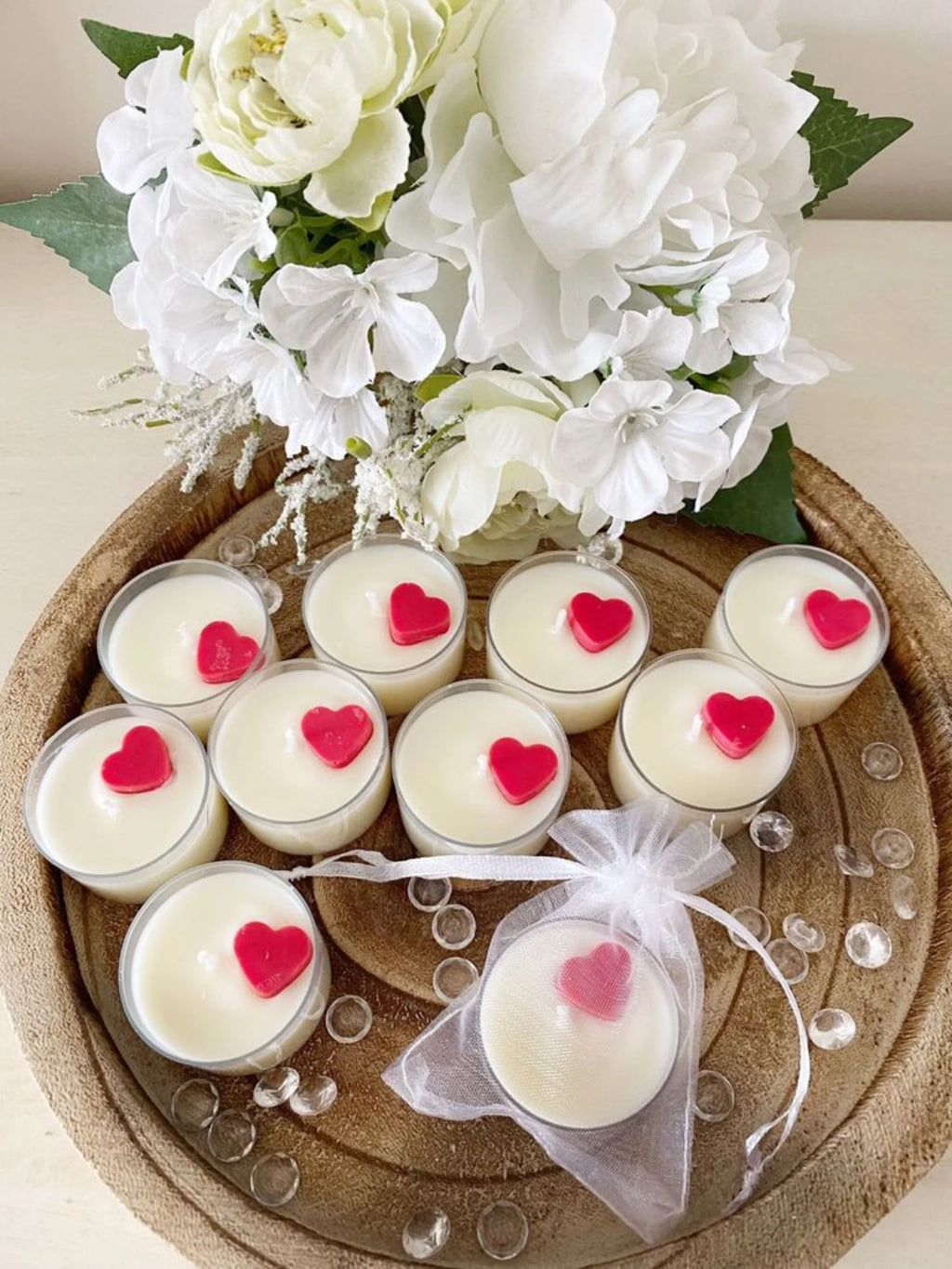Mini Heart Tealight Candle - Set of 6