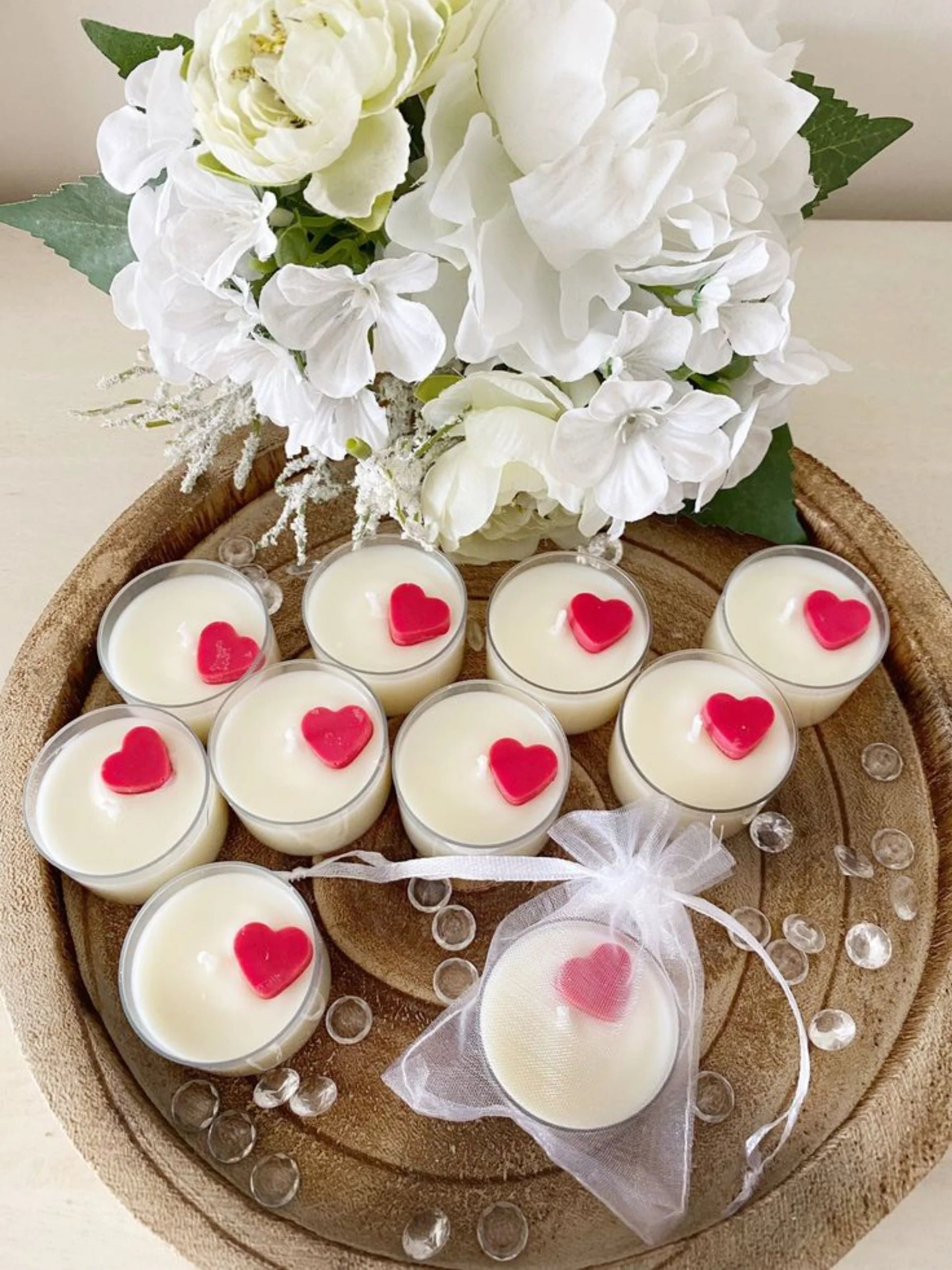 Mini Heart Tealight Candle - Set of 6