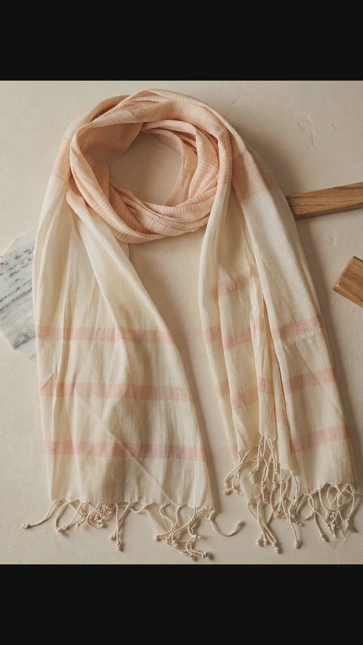 Ivory Hemp Stole